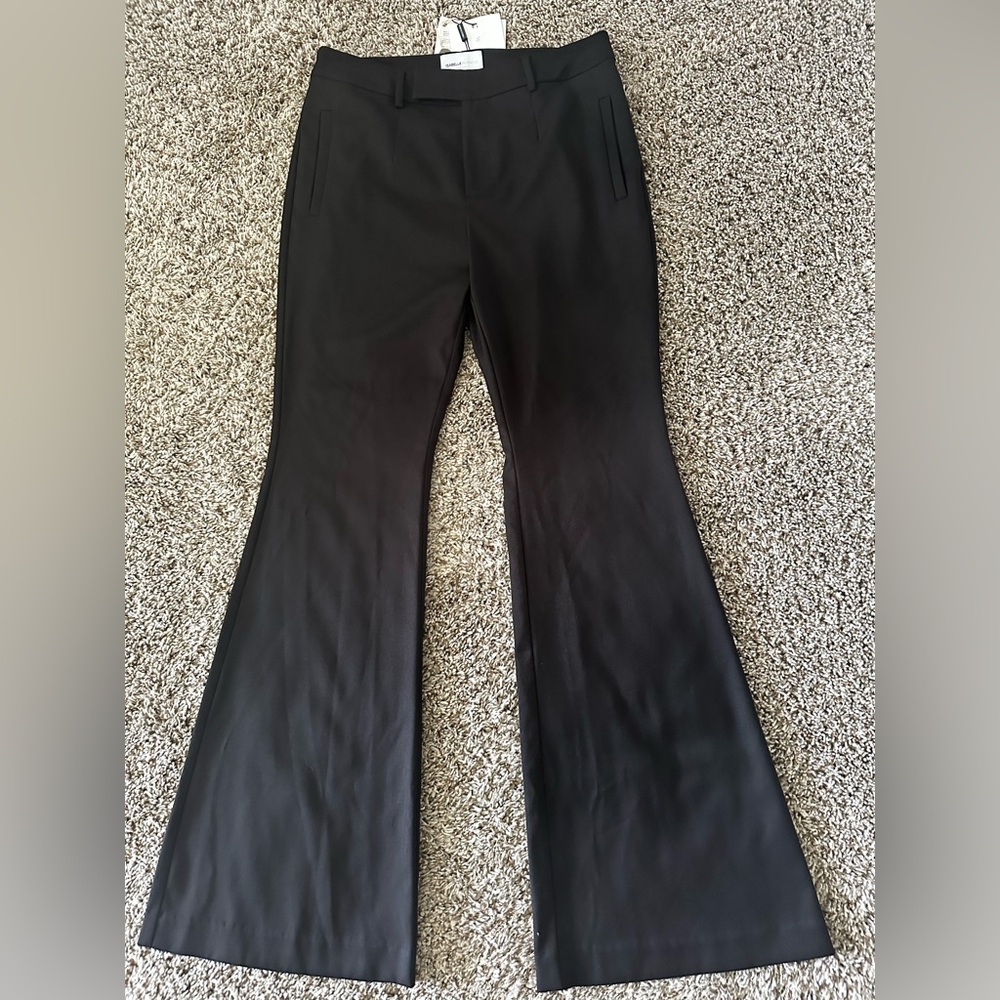 NWT- Isabelle Blanche- Elegant Black Flare Pants for Women